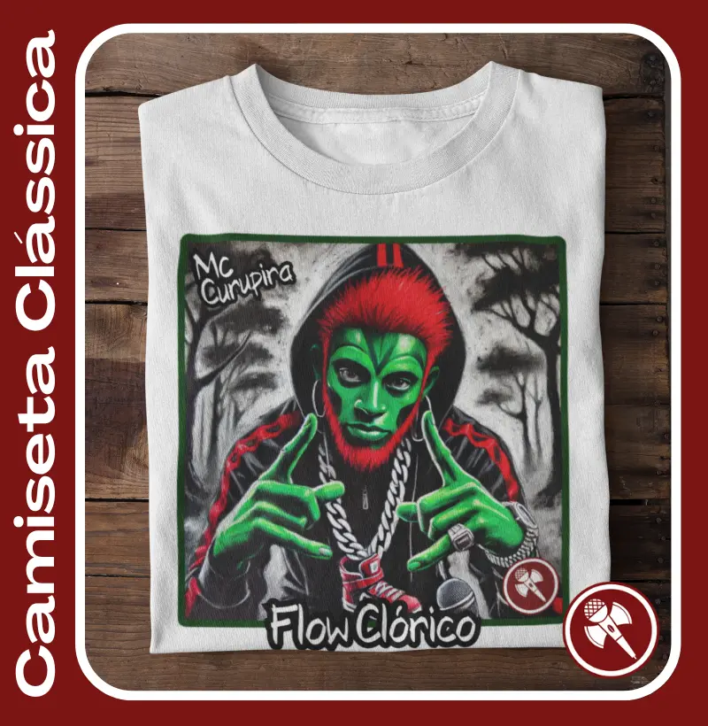 MC Curupira - Coleção Flow Clóricos - Camiseta Clássica