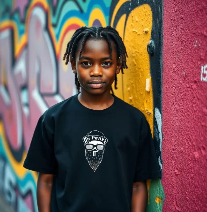 Camiseta Infantil Gangsta Nu penti 