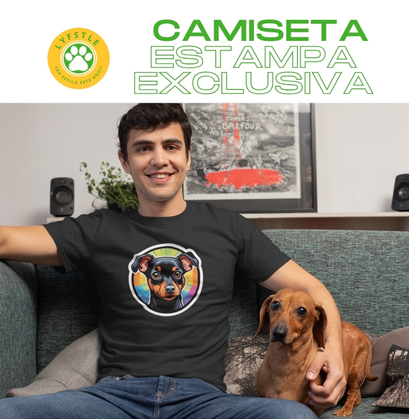 Camiseta com Estampa do doguinho mais bravo do mundo