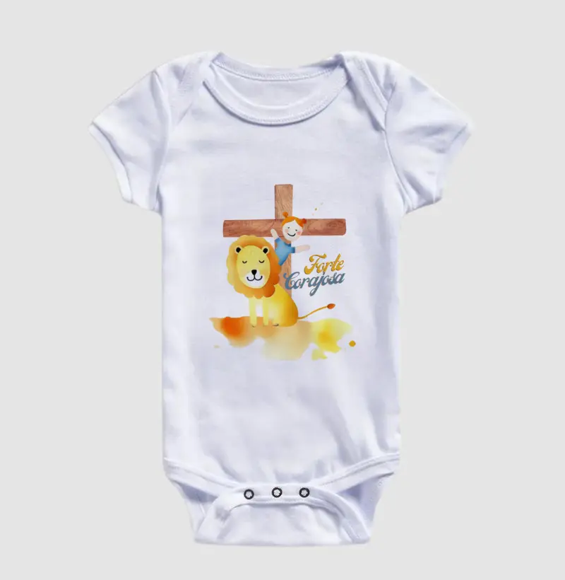 Seja Forte e Corajosa Cruz Baby