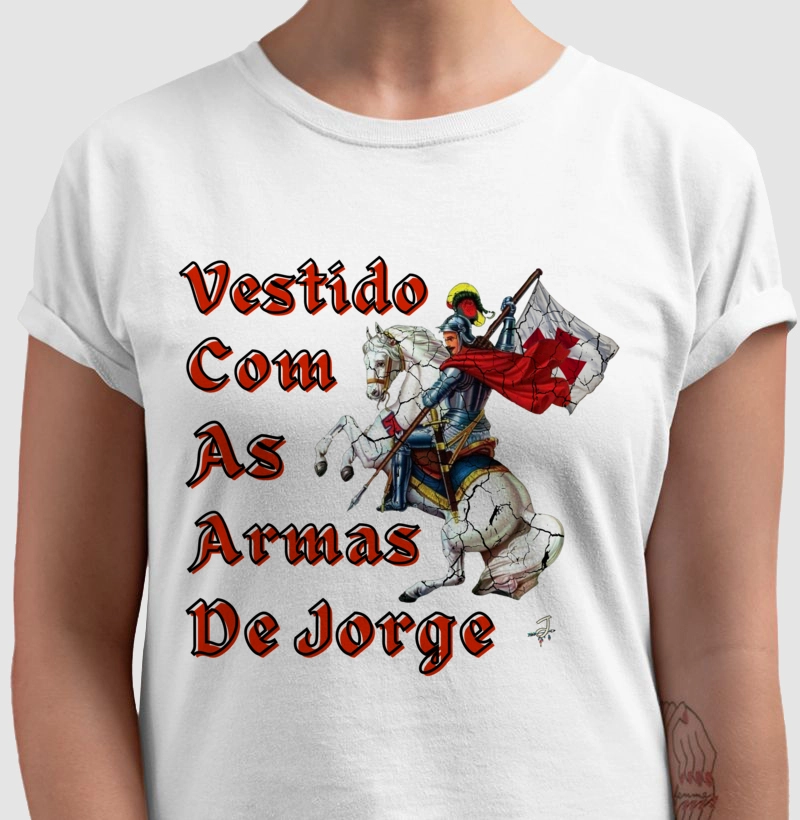 Camiseta Vestido com as Armas De Jorge