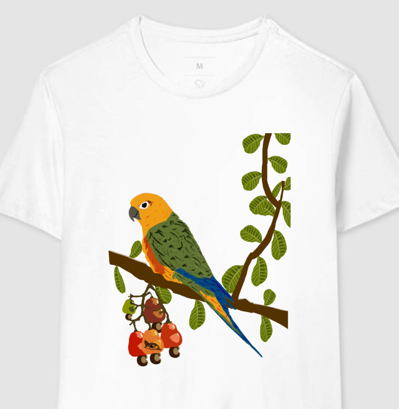 Camiseta Jandaia e Caju