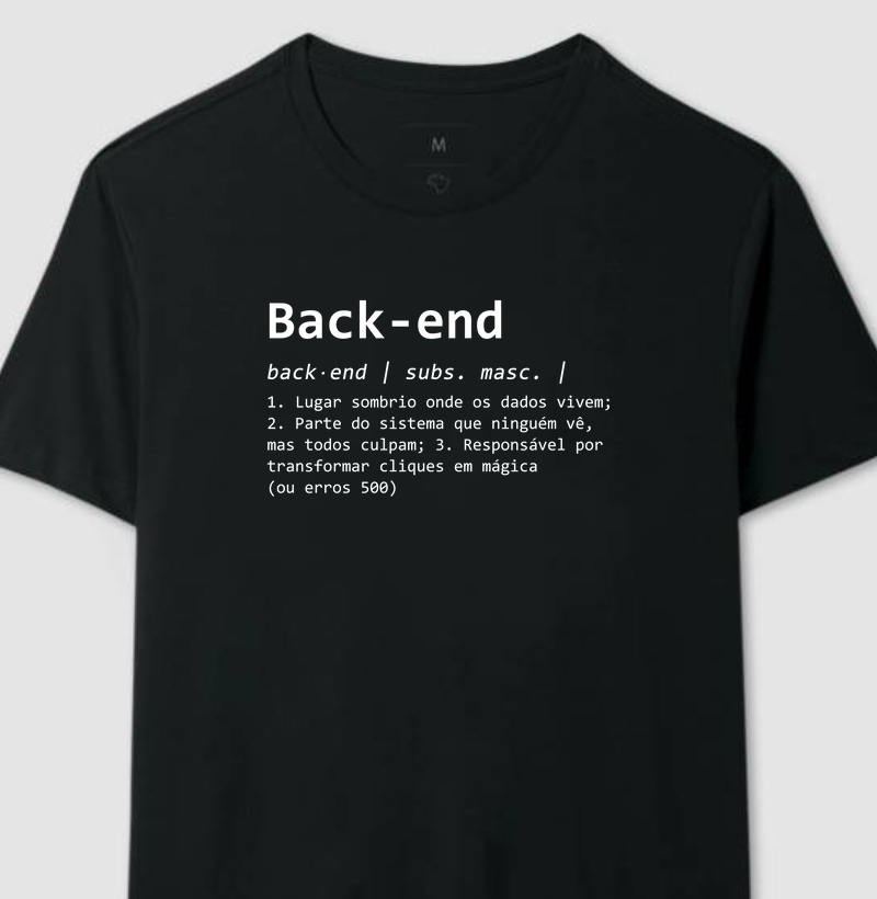 Camiseta Back-end definição