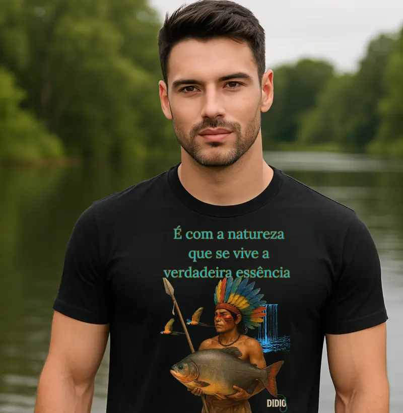 CAMISETA ÍNDIO E A VERADEIRA ESSÊNCIA