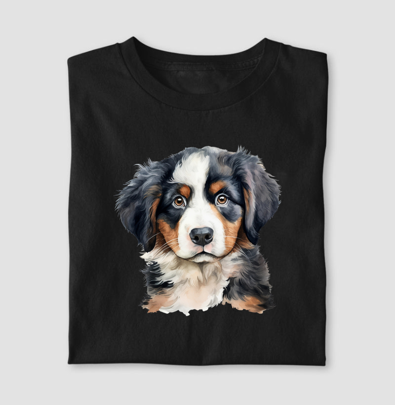 camiseta - Bernese Mountain (aquarela)