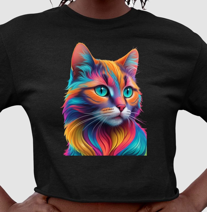 Cropped Gato Aquarela