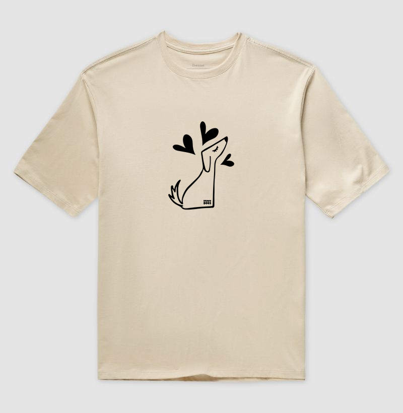 Cachorro e corações