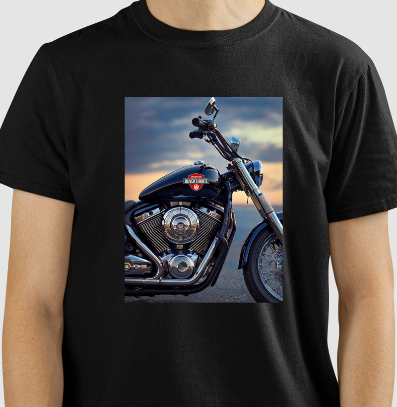 Motorcycle at Sunset