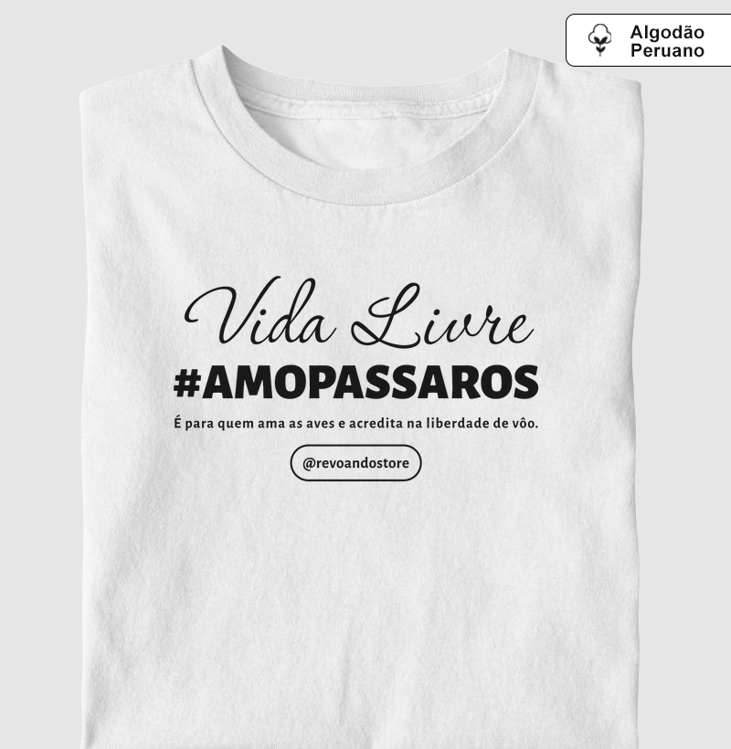 Vida Livre Preto Algodão Peruano