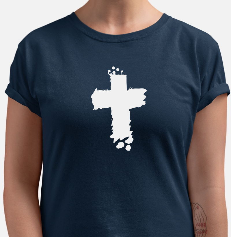 Cruz Minimalista: Camiseta- Fé e Estilo em Perfeita Harmonia
