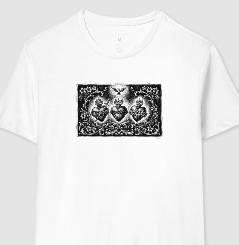 Sagrados Corações Xilogravura