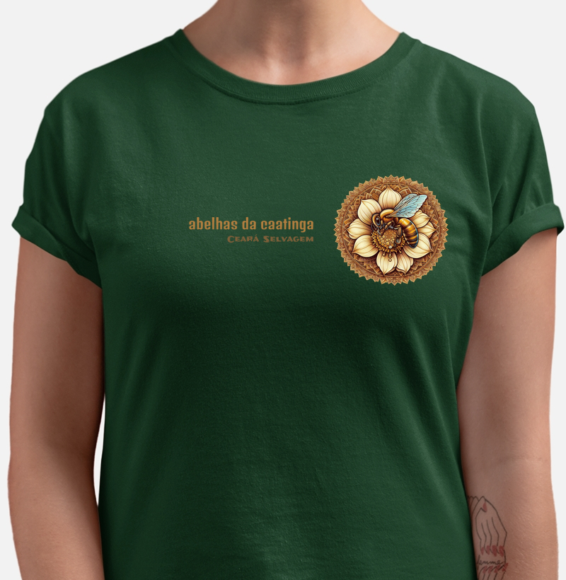 Camisa abelhas da caatinga