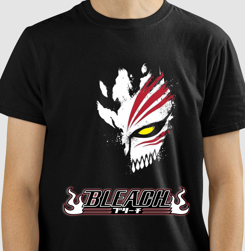 Camiseta Bleach – Máscara Hollow