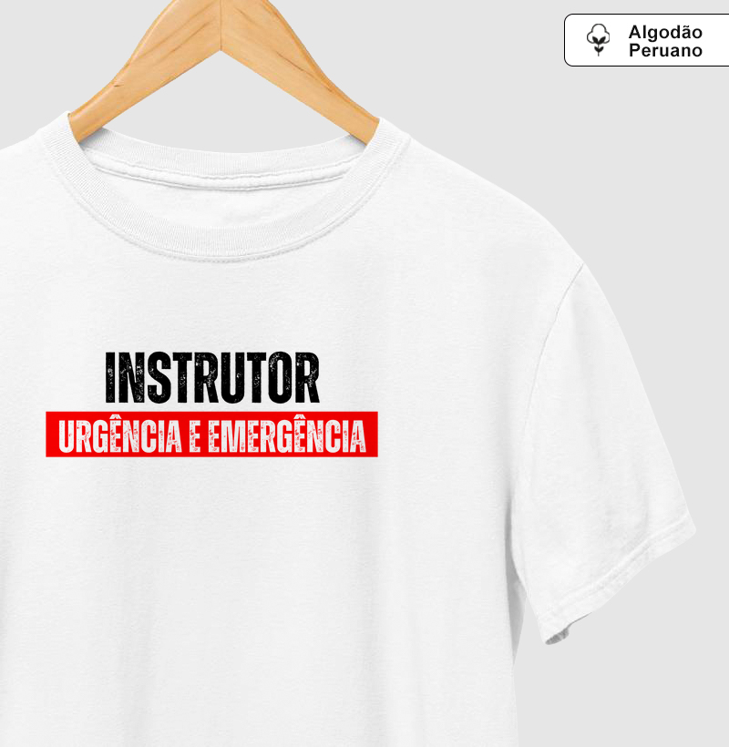 Camiseta Algodão Peruano – Instrutor(a) Urgência e Emergência