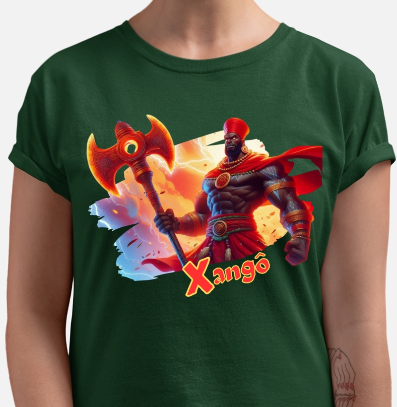 camiseta 100% Algodão - Xangô