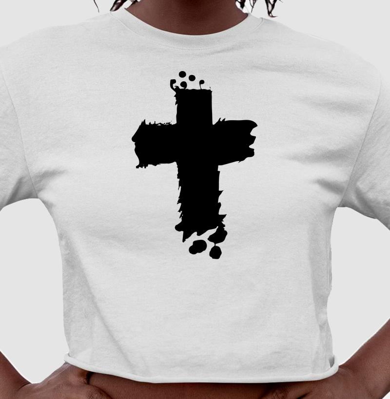 Cruz Minimalista: Cropped - Fé e Estilo em Perfeita Harmonia