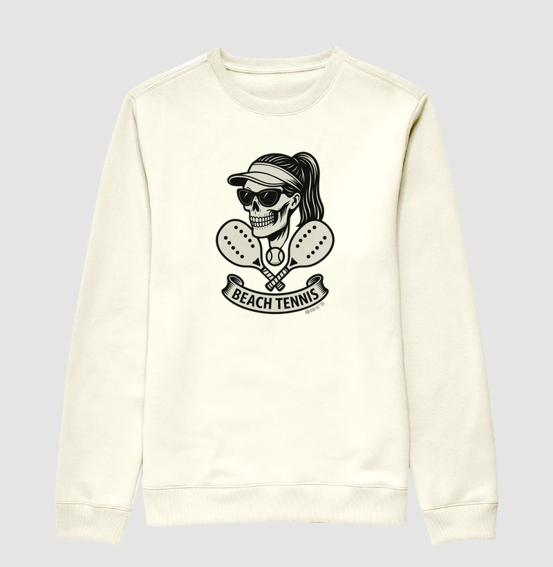 Beach Tennis Woman Skull