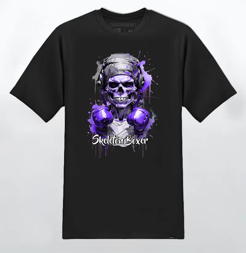 Camiseta Boxer Skeleton - ROXA