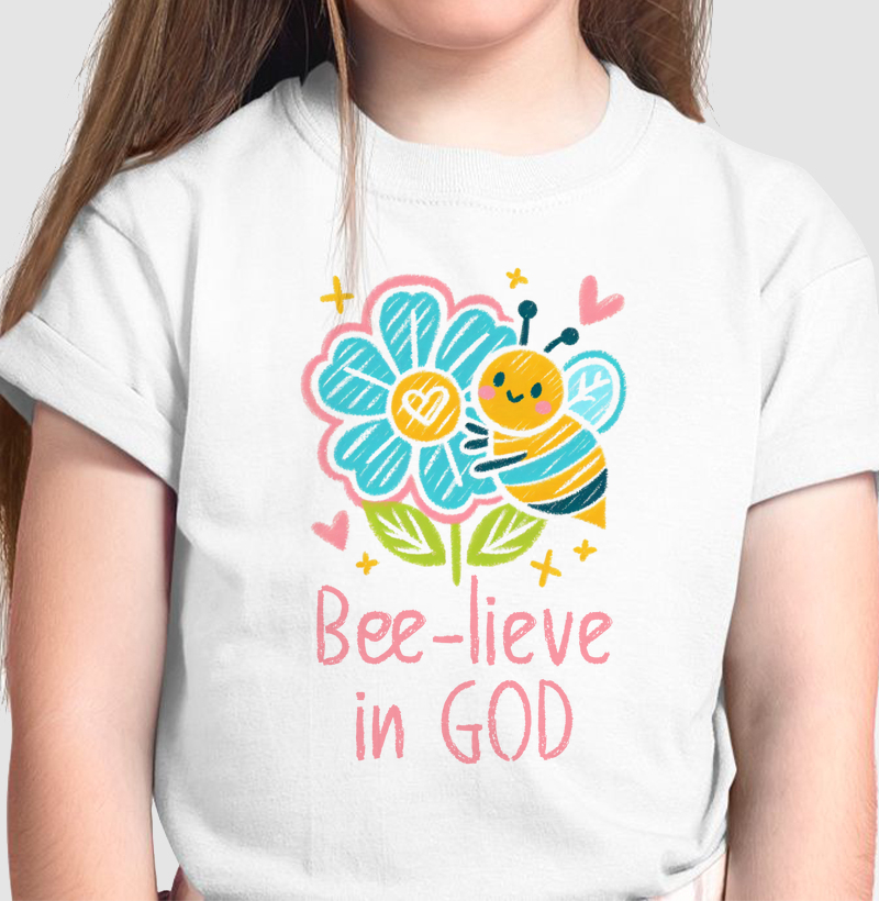Camiseta Infantil Bee-lieve