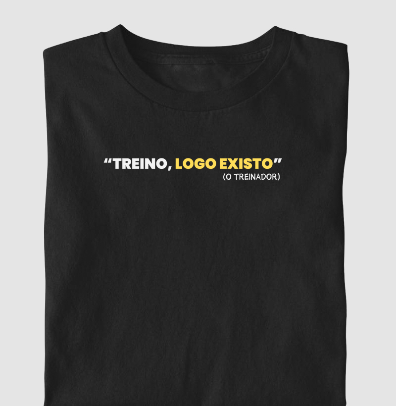 Treino, logo existo