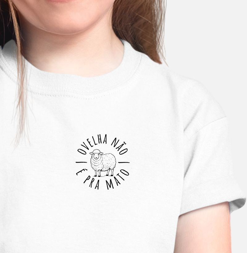 Camiseta Ovelha não é pra mato mini (Infantil)