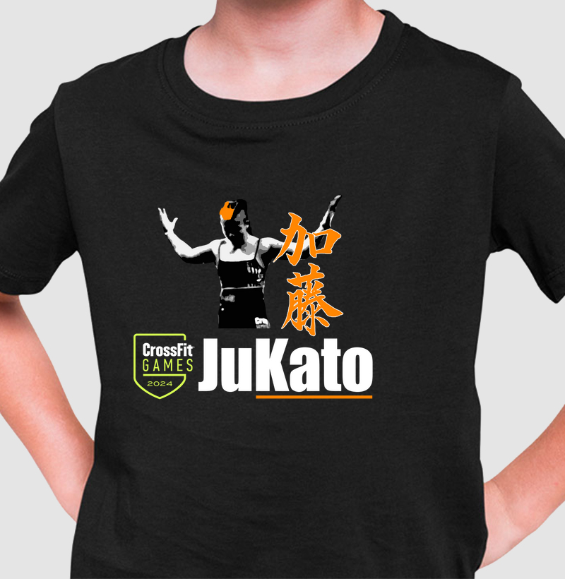 Camiseta infantil preta