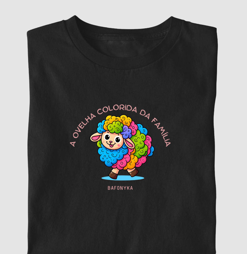 🌈 Ovelha colorida da família.