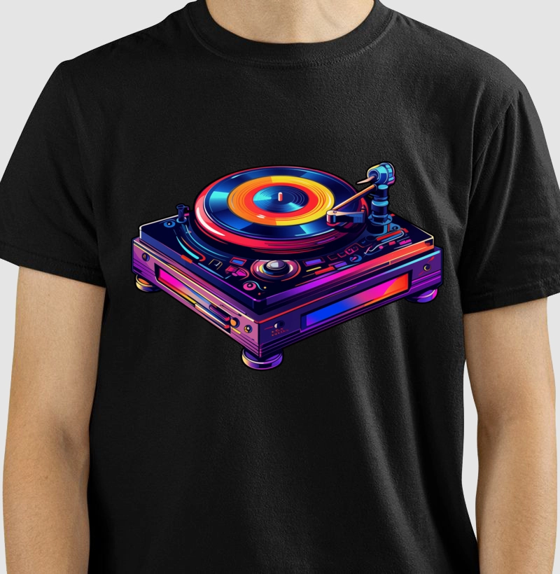 toca-discos neon