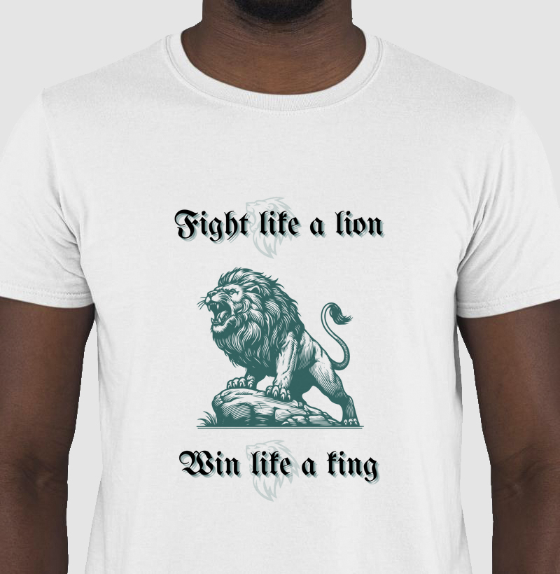 Camiseta  Fight like a lion