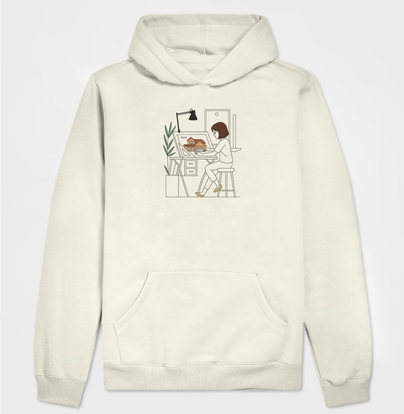 Arquiteta projetando 