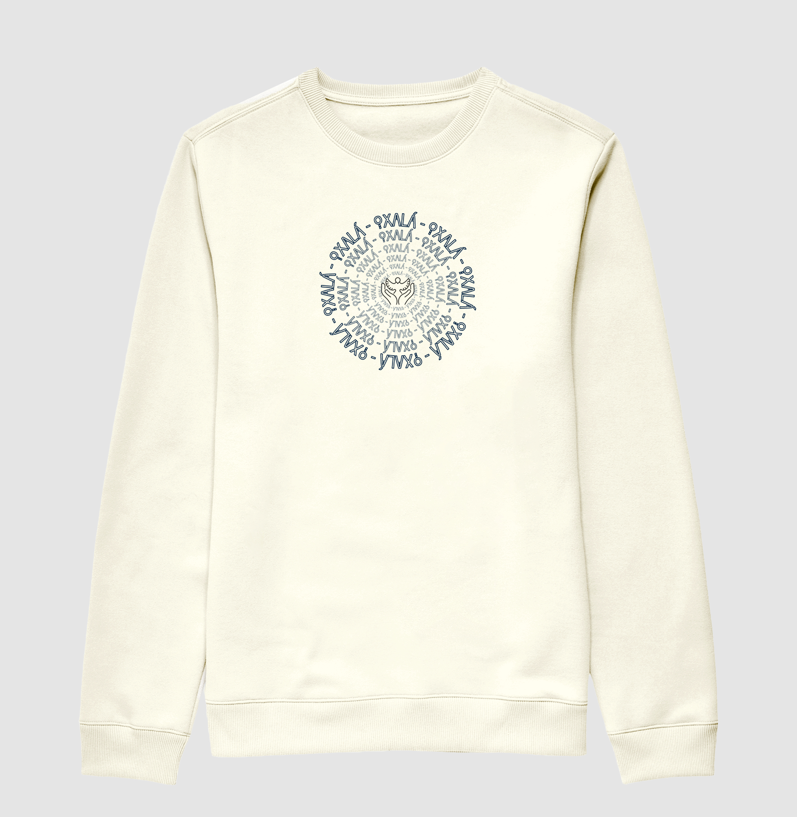Estampa Oxalá Círculos Off White Masc.