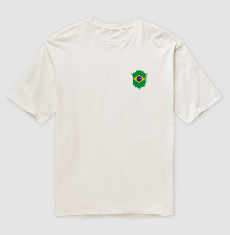 Camiseta Oversized Escudo Brasileiro
