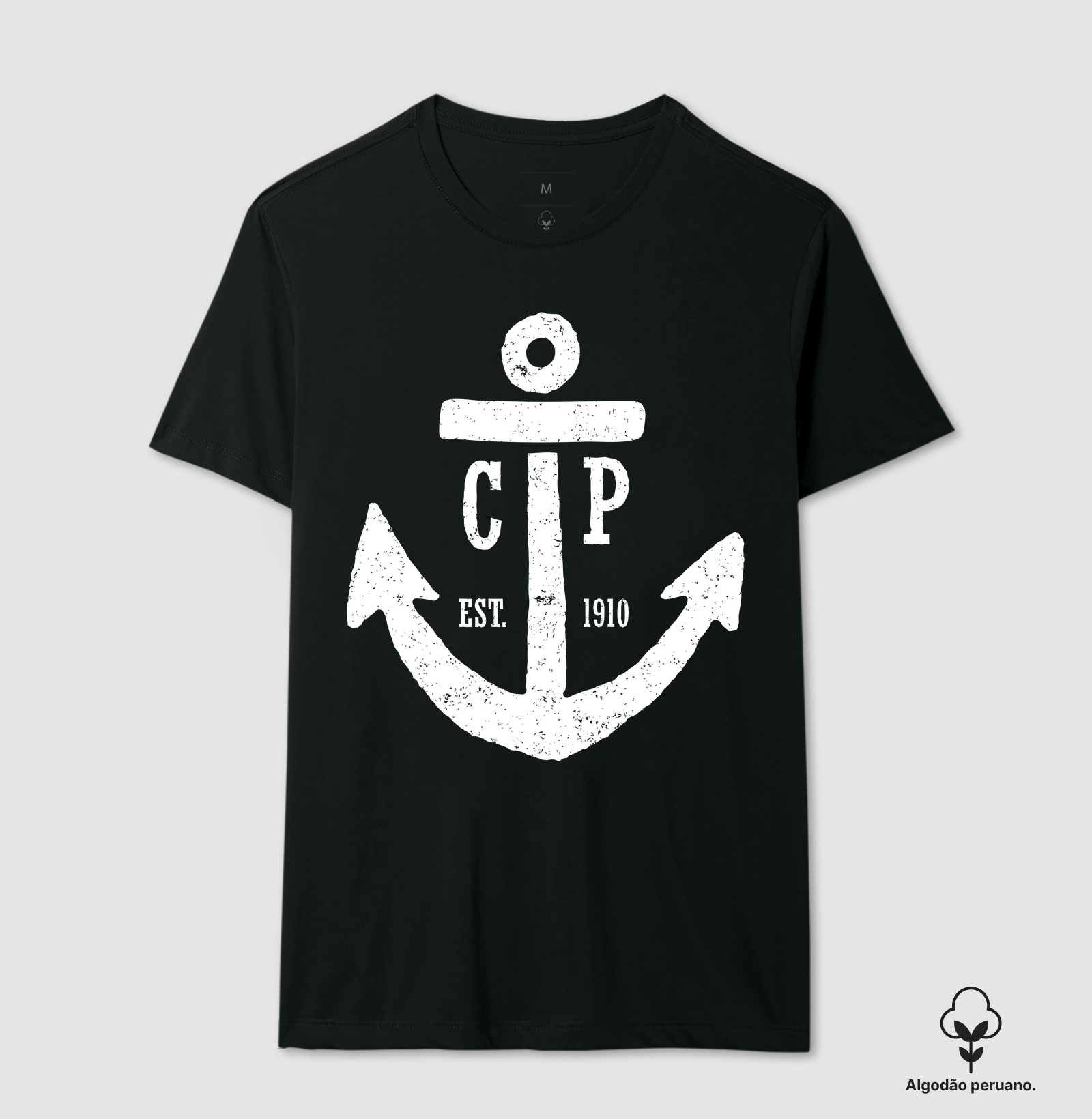 Camiseta Algodão Peruano - Âncora CP 1910