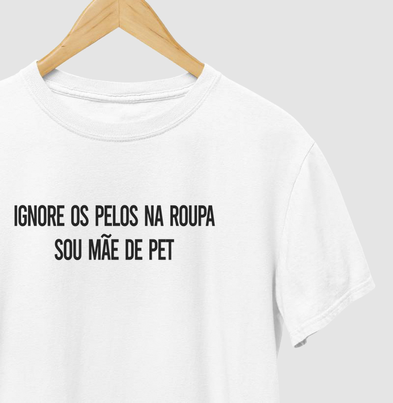 Ignore os pelos na roupa