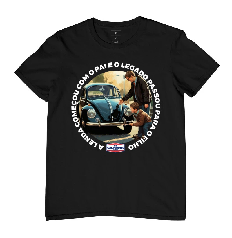 Camiseta A Lenda Começou com o Pai e o Legado Passou para o Filho