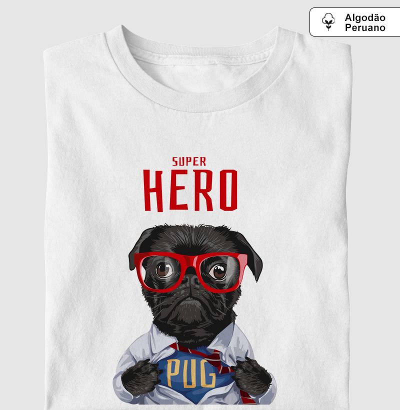 Camiseta Super Hero Pug
