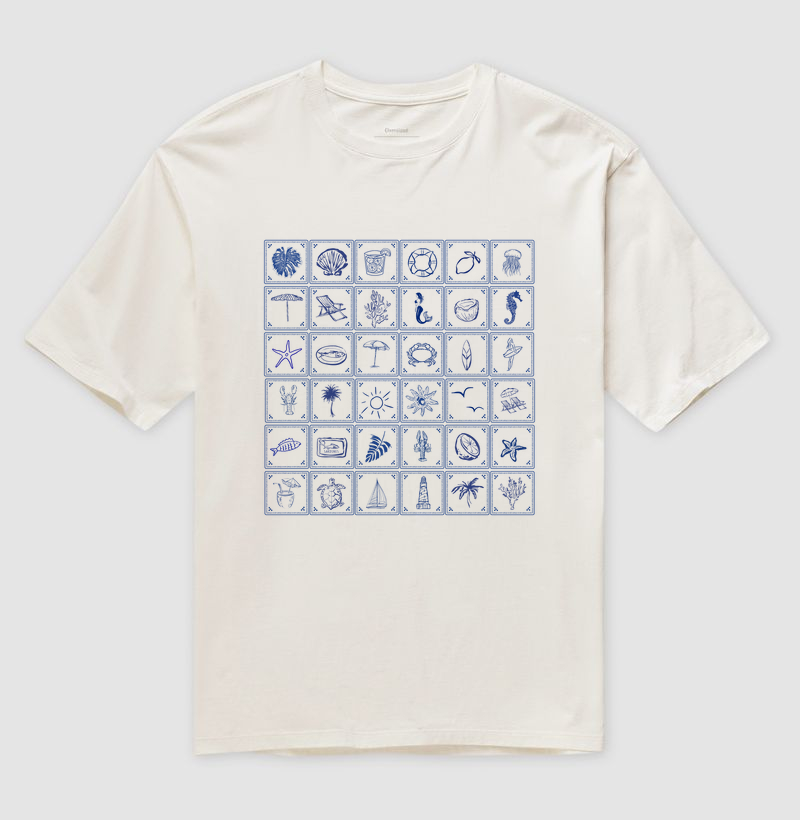 Camiseta Oversized Unissex Jogo da Memória