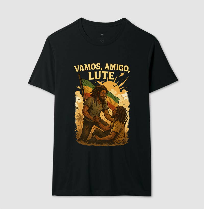 camiseta vamos amigo lute