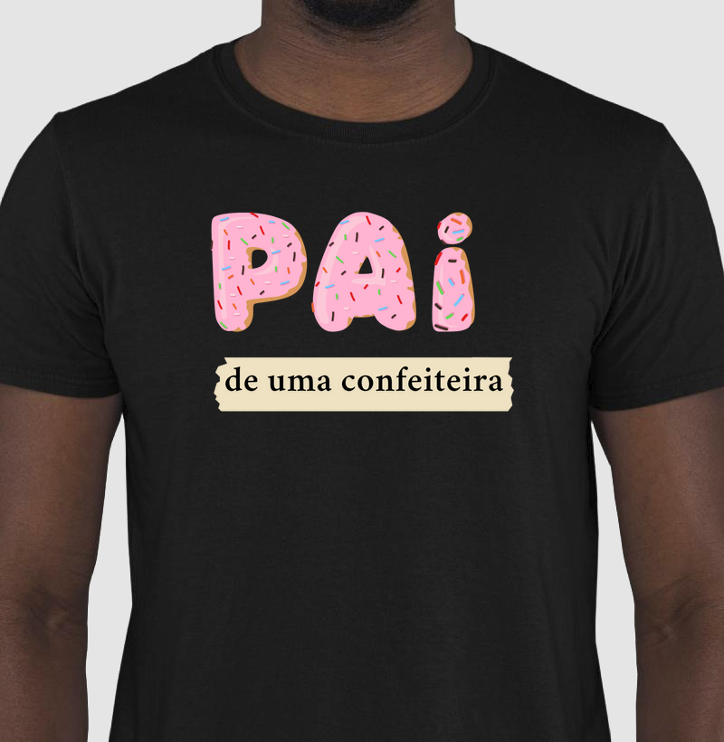 T-shirt pai de uma confeiteira