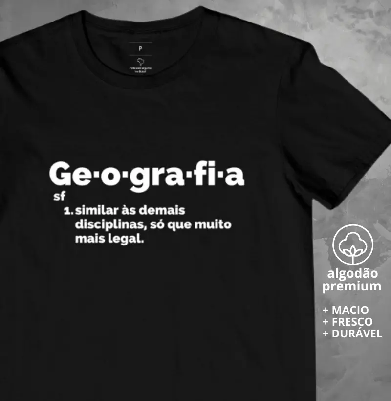Camiseta Verbete Geografia