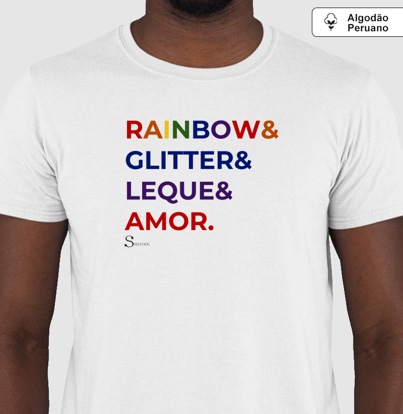 Camiseta Algodão Pima - Rainbow