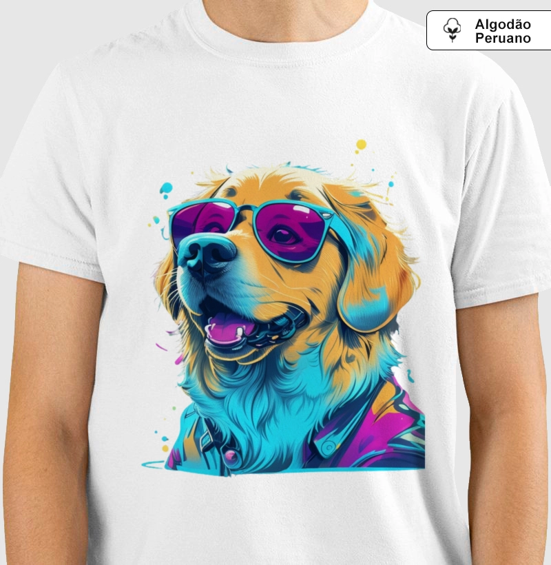 Camiseta Algodão Peruano Estrela Canina