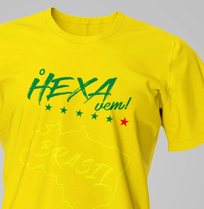 Camiseta "O Hexa Vem!"