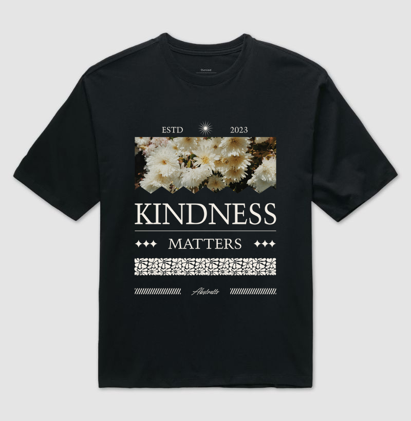 Camiseta Oversized Kindness Matters