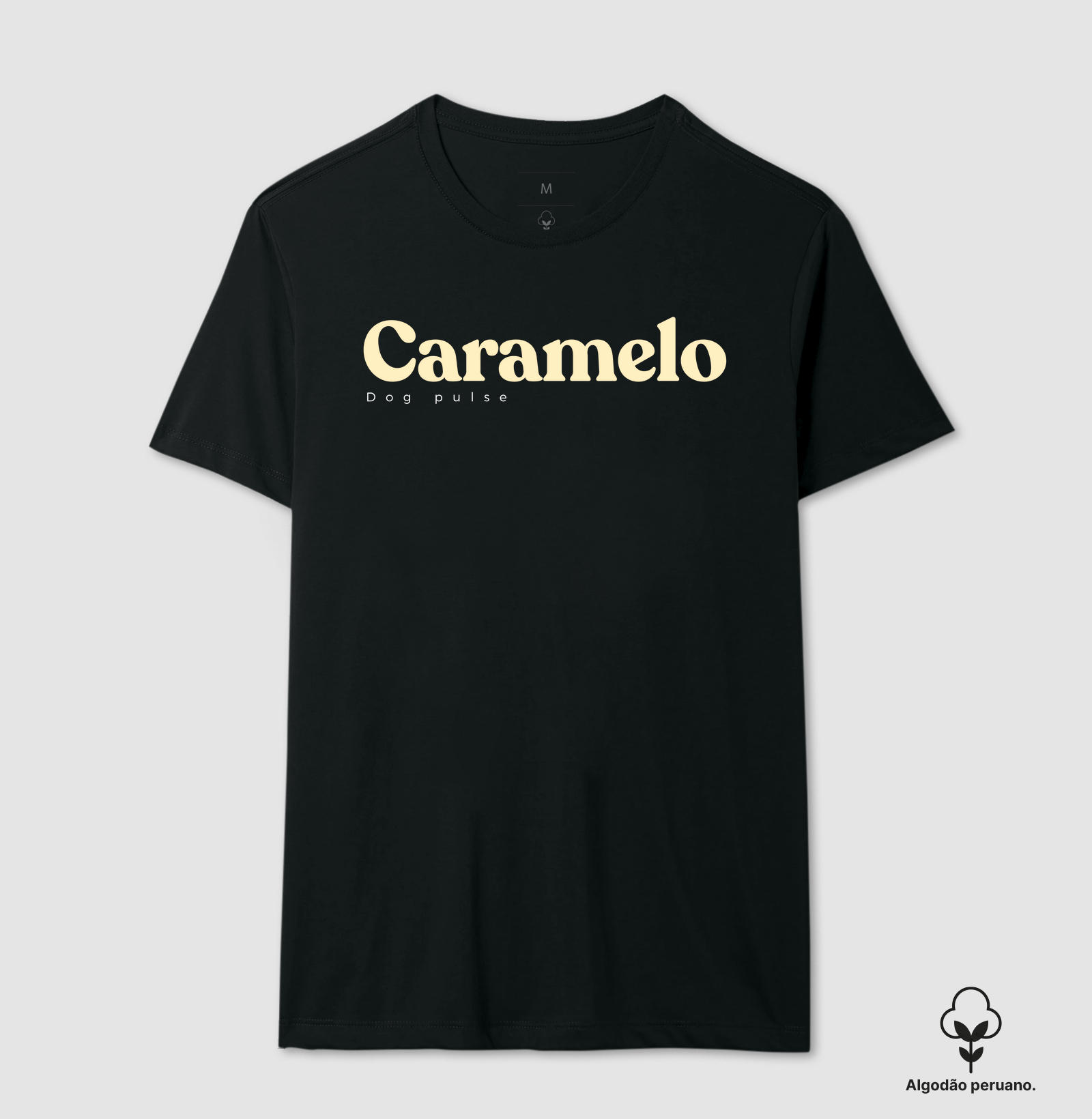 Camiseta Algodão Peruano Dog Pulse Caramelo Icon