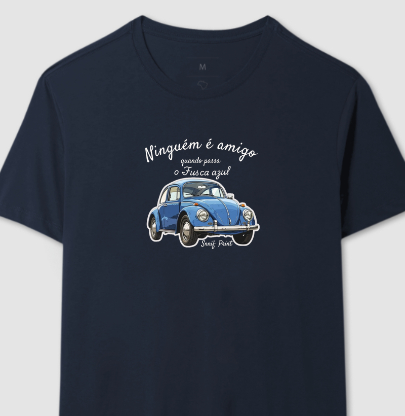 Camiseta Fusca Azul!