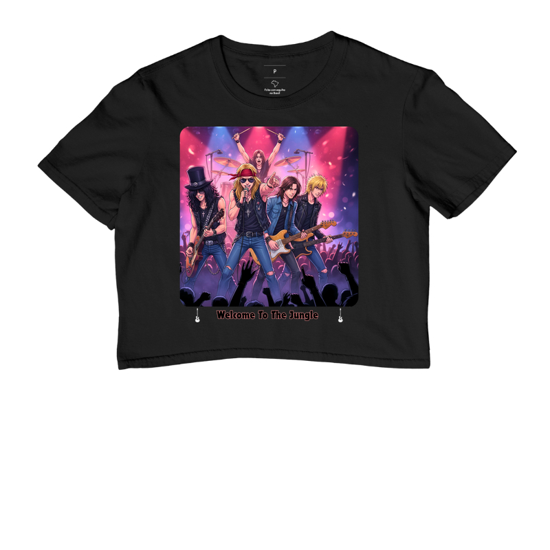 Camisa Banda em Anime – Estilo Exclusivo para Fãs de Rock