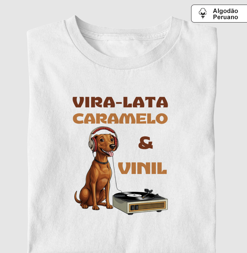 VIRA-LATA CARAMELO E VINIL