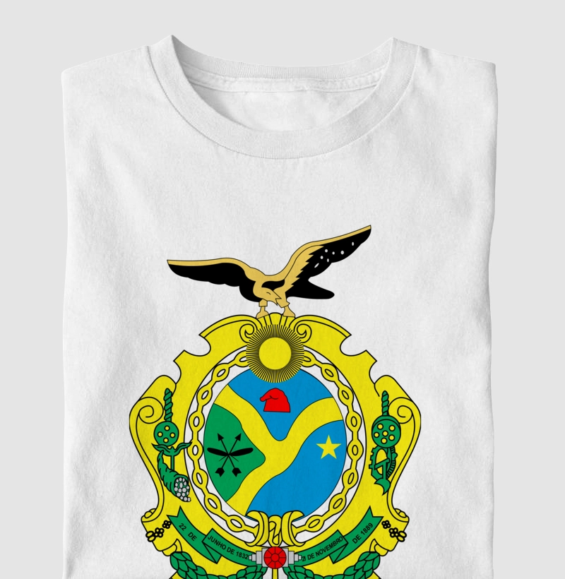 CAMISETA "BRASÃO DO AMAZONAS" - Coleção Estados Brasileiros