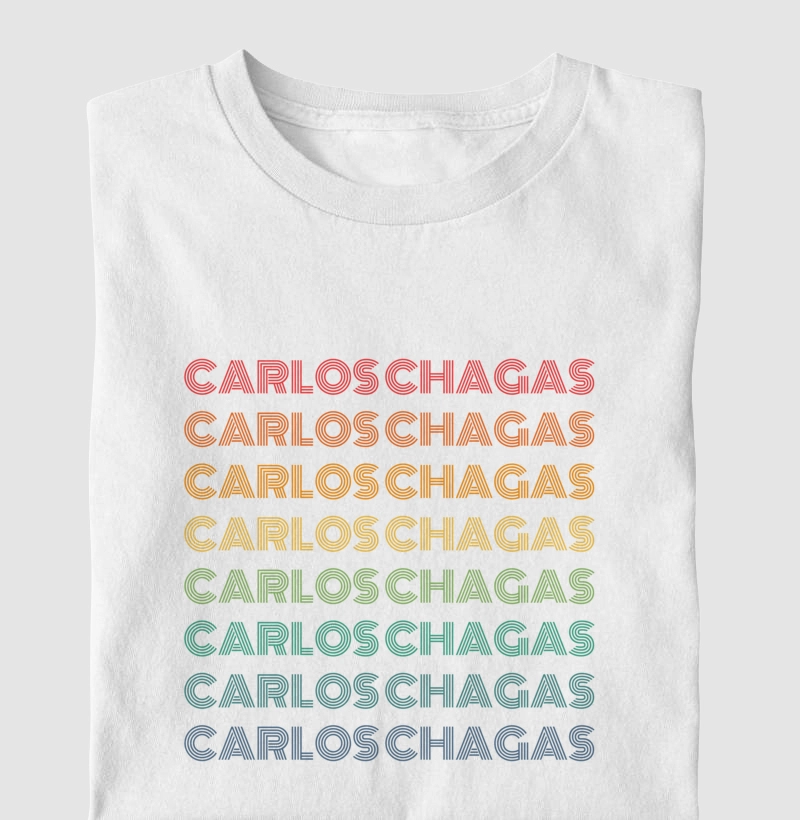 Carlos Chagas Letreiro Retrô